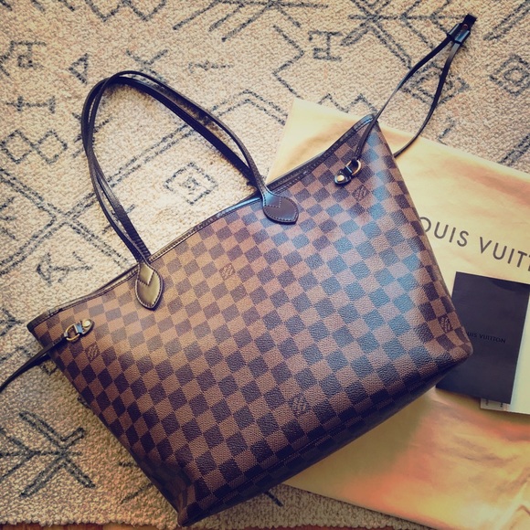 Louis Vuitton Handbags - Authentic Louis Vuitton Neverfull MM Damier Ebene
